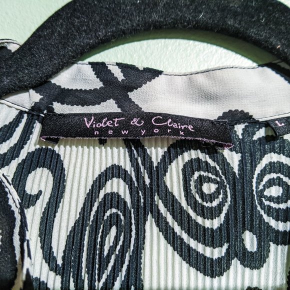 Violet and Claire paisley top, women's size large - Picture 8 of 9